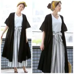 未使用 フリークスストア 袖ギャザー カシュクール ワンピース 定価9680円