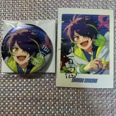 あんスタ　仙石忍　10周年缶バッジ　ぱしゃっつ　コレ缶バッジ　ぴくりあ