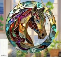 【20×20cm】◆特別まとめ値引きSALE中◆干支　馬　ホース　アクリル板