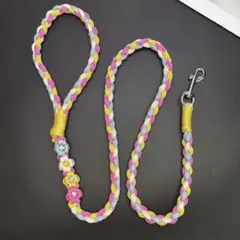 8本編み しっかり 丈夫な パラコード 犬用 リード