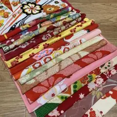 い★着物　アンティークハギレ　色々16枚　大きいサイズ★
