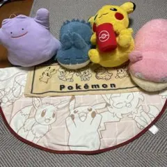 ポケモン ぬいぐるみまとめ売り ブランケット付き