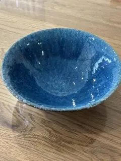 SAKUZAN 青色 陶器 ボウル 深さありのサムネイル