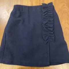 プティマイン スカート ネイビー　冬用　110㎝