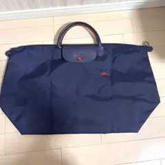 LONGCHAMP ボストンバッグ ネイビー M - メルカリ