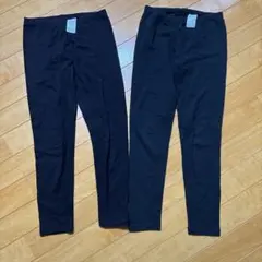 ユニクロ　UNIQLO レギンス　ヒートテック　ブラック　2枚