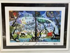 藤城 清治 角笛と少年 サイン 額 裏面書付き エディNo. 331/450 藤城 清治 角笛と少年 サイン 額 裏面書付き エディNo. 331/450