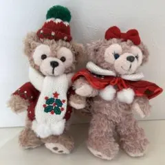 未使用　ダッフィー　シェリーメイ　クリスマス　ぬいぐるみ