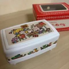 【昭和レトロ・美品】エンゼルオルゴール ハッピー亜土ちゃん 小物 収納ケース 箱