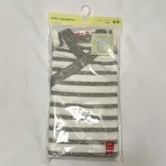 UNIQLO ベビー ボディスーツ 長袖 60 ボーダー