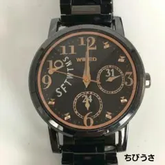 SEIKO WIRED ワイアード レディース腕時計 ブラック 黒のサムネイル