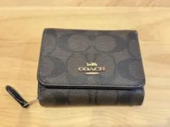COACH ブラウン 三つ折り財布