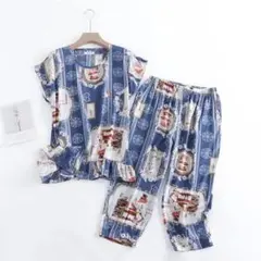 104在庫限りレディースルームウェア 春夏 花柄 コットン 吸汗速乾 涼感