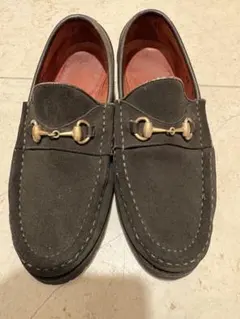 GUCCI ホースビット スエード ローファー カーキ35のサムネイル