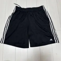 adidas 黒 ショートパンツ 3本ライン