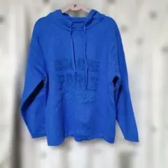 青いハイゲージストレッチパーカーM Lサイズ