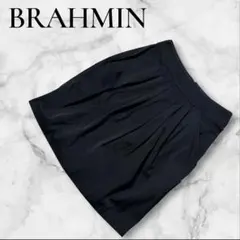 美品✨BRAHMIN プリーツタイトスカート 黒 36 光沢 エレガント 春のサムネイル