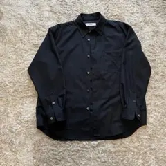 Cornier Super180's WORSTED WOOL SHIRTS 黒のサムネイル