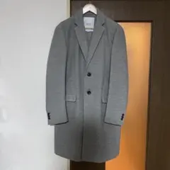 ライトグレー チェスターコート