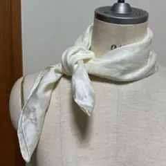BURBERRY バーバリー ミニスカーフ 57cm 総柄 아이보리