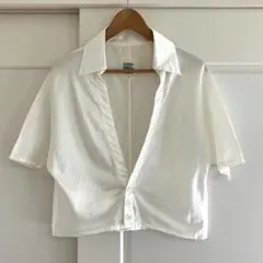 LIMI feu ワイドシルエット ショートシャツ ホワイト 美品 yojiのサムネイル