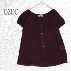 オゾック　カーディガン　半袖　羽織り　38サイズ　ニット　オフィスカジュアル