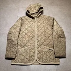 Labenham キルティングジャケット　ベージュ　フード　40