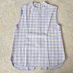 未使用品 マリリンムーン トップス Sサイズ　チェック　スリット