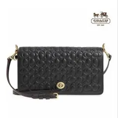 コーチ ショルダーバッグ シグネチャー ターンロック レザー Coach
