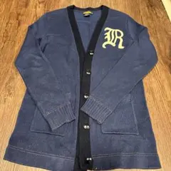 Ralph Lauren Rロゴ ニットカーディガン ネイビーのサムネイル