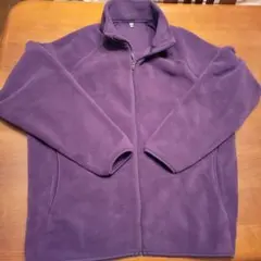 【未使用】ユニクロ紫色フリースジャケット フルジップ