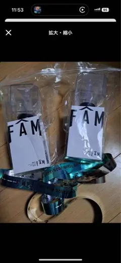 timeleszペンライト 2本セット 銀テ１本つき！FAM