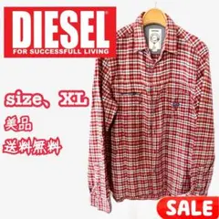 【DIESEL】ネルシャツ〈美品〉