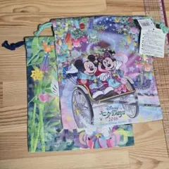 ディズニー　七夕　巾着袋　2枚セット
