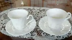 ノリタケ 花柄カップ・ソーサー 2個セット