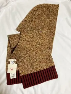 【新品未使用】MARNI×UNIQLOミックスカラーニットフードマフラーストール
