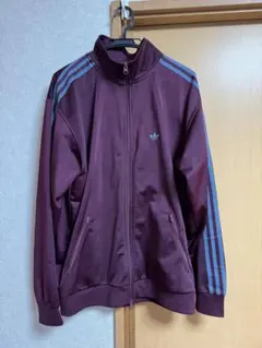 極美品⭐️アディダス ベッケンバウアー　ベロア　トラックジャケット　3XL 紫 アディダス 常田大希 トラックジャケット ベッケンバウアー ジャージ黒