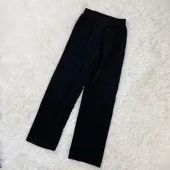 コーデュロイパンツ ブラック M ストレート 暖かい 厚手 秋冬 3281