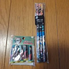 鬼滅の刃 鉛筆3本セットキャップ５個セット