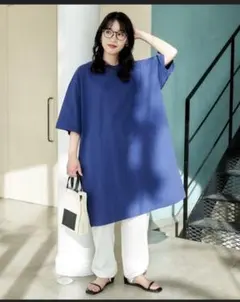 WEB限定　ビッグシルエット Tシャツ 半袖 ミニワンピース