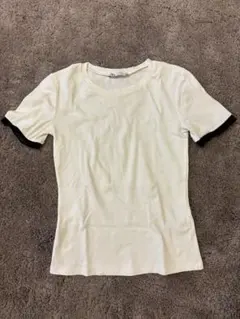 ZARA 半袖Tシャツ S アイボリー