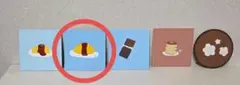 ハンドメイド アクリルアート　食べ物　ハンドメイド絵画　手のひらアート　イラスト