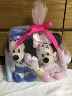 ディズニー　ミッキーマウス　ミニーマウス　ぬいぐるみ　電報　結婚式