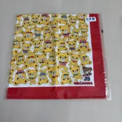 ミキハウス ハンカチ プッチーいっぱい　総柄ハンカチ　バンダナ