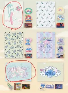 一番くじ リロ＆スティッチ G賞 のんびりがんばるステーショナリー