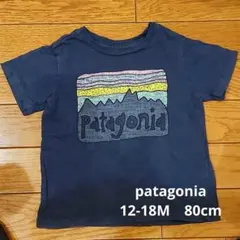 パタゴニア Tシャツ 12-18ヶ月80cm ネイビー