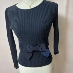 エムズグレイシーリボンニット38