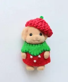いちご・トイプードルの赤ちゃん・シルバニア・着せかえ
