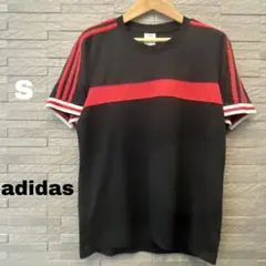 アディダス　adidas メンズ 半袖 Tシャツ ビックロゴ スポーツウエア　S