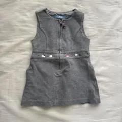 familiar ノースリーブワンピース 90 グレー